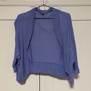 Periwinkle Blue Open Front Cardigan, elbow sleeve, XL but will fit like Large